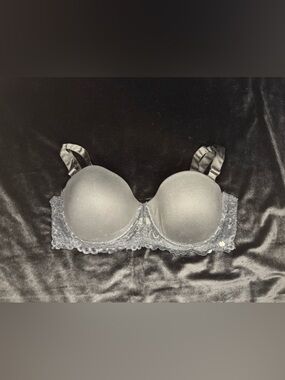 Lucky Brand Black Lace Underwire Strapless Convertible Bra